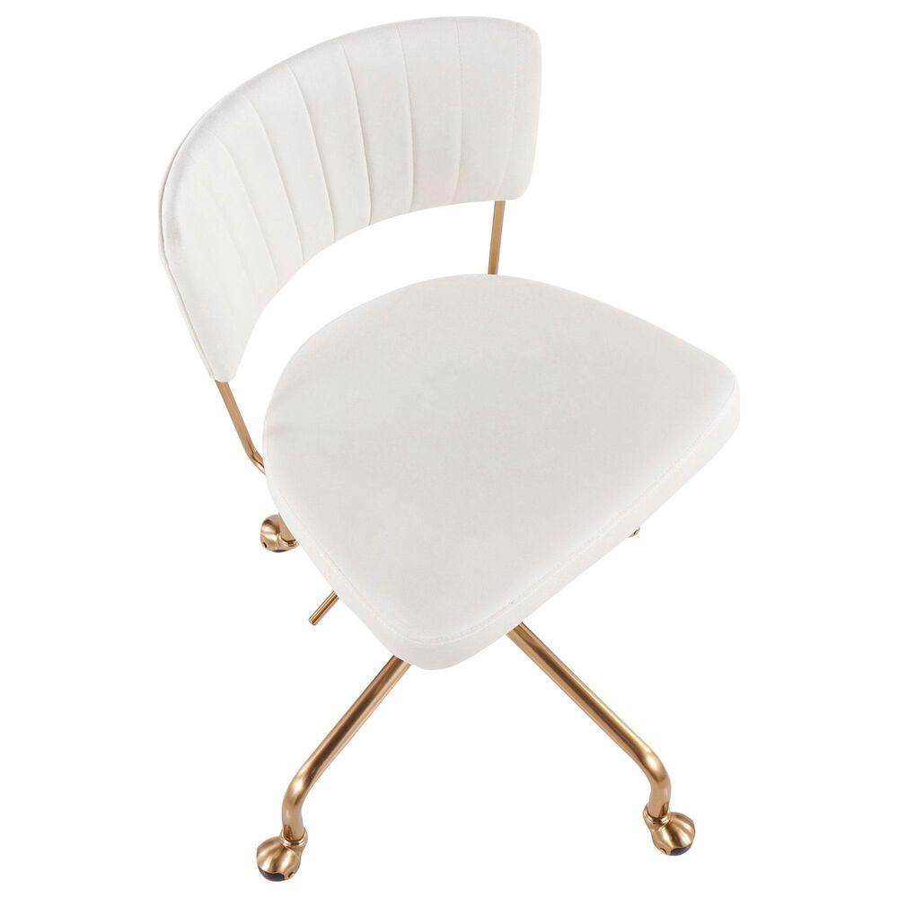 Lumisource Tania Task Chair in Cream