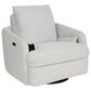 Ashley Alainmont Next-Gen Nuvella Power Swivel Recliner in Stone, , large