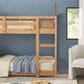 Walker Edison Skyler Twin over Twin Bunk Bed in Natural Pine, , large