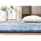 Safavieh Evoke EVK256A 9" Square Navy and Ivory Area Rug, , large