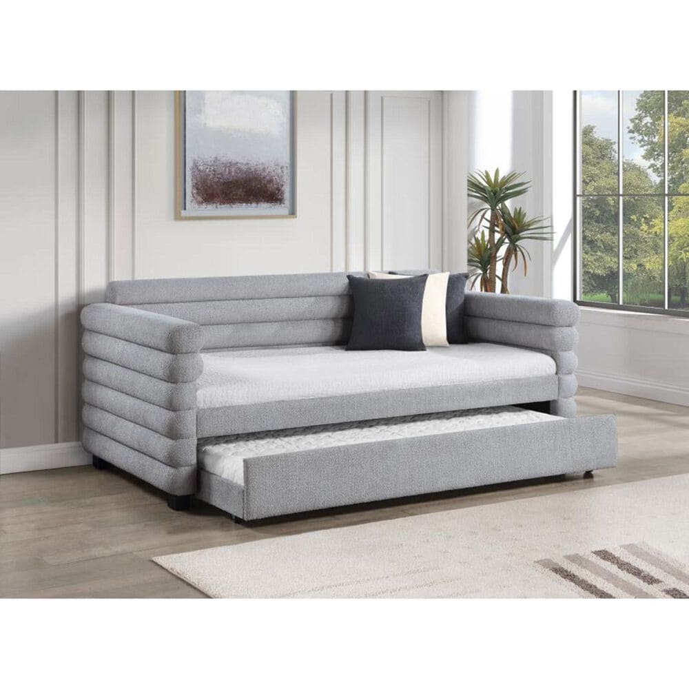 Pacific Landing Patricia Daybed with Trundle in Gray, , large