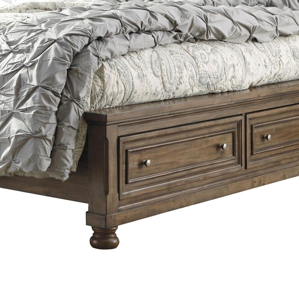 Ashley Flynnter King Storage Bed in Medium Brown, , large