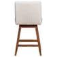 Blue River Basila Swivel Counter Stool in Beige, , large