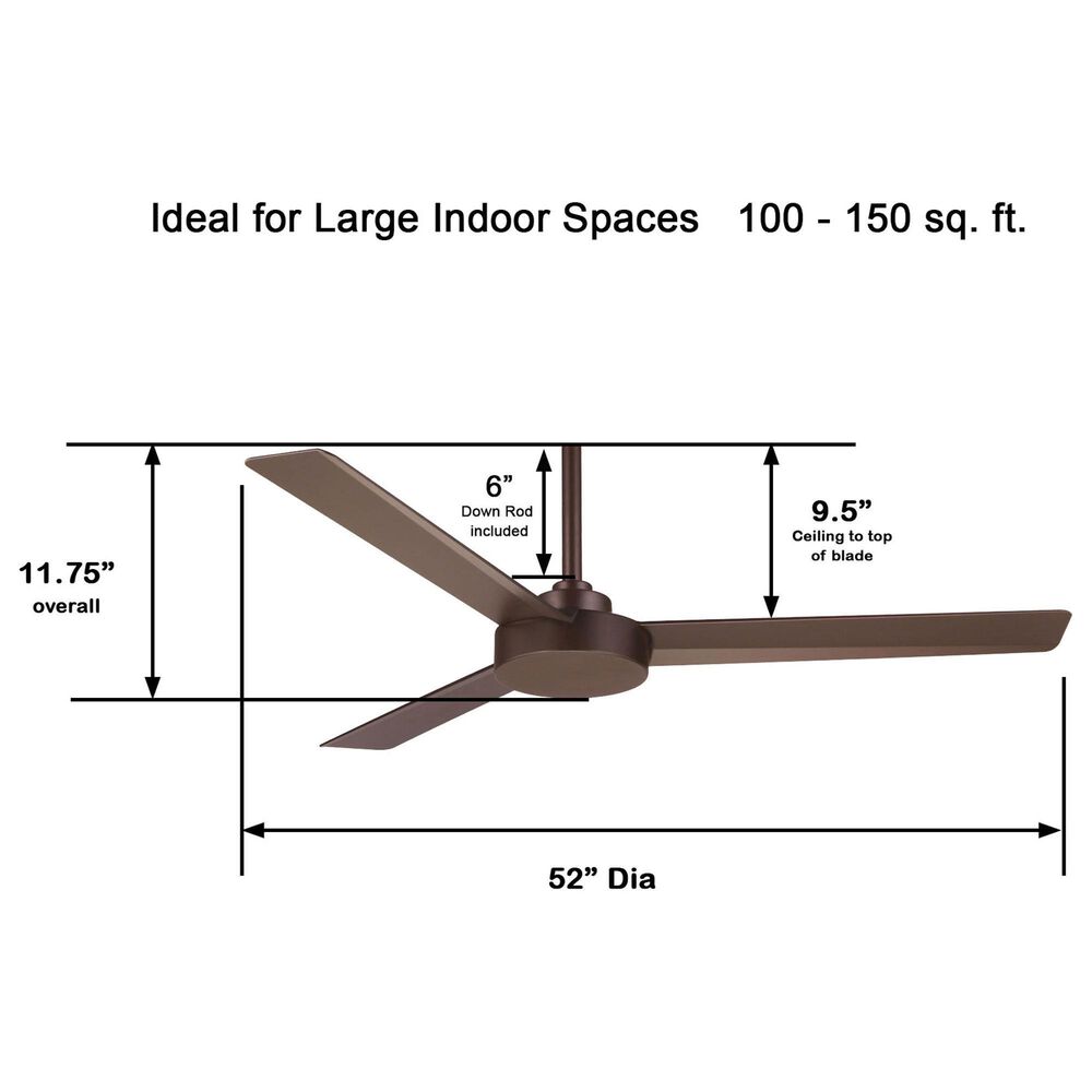 Minka-Aire Roto 52" Ceiling Fan in Oil Rubbed Bronze, , large