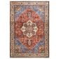 Feizy Percy 7"10" x 9"10" Blue and Rust Area Rug, , large