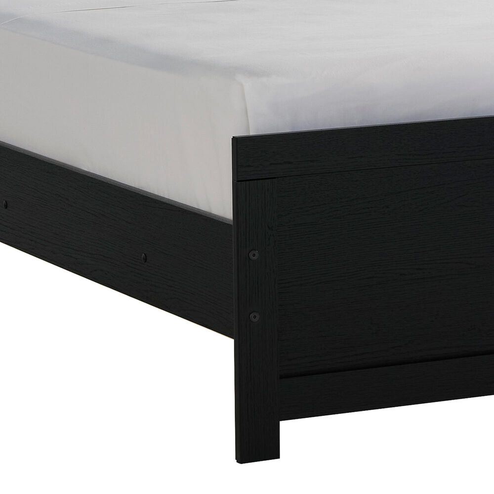 Ashley Maeling Twin Upholstered Panel Bed in Black and Gray, , large