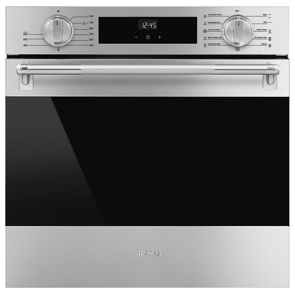 SMEG Classic 24" Single Electric Wall Oven with DigiScreen in Stainless Steel, , large