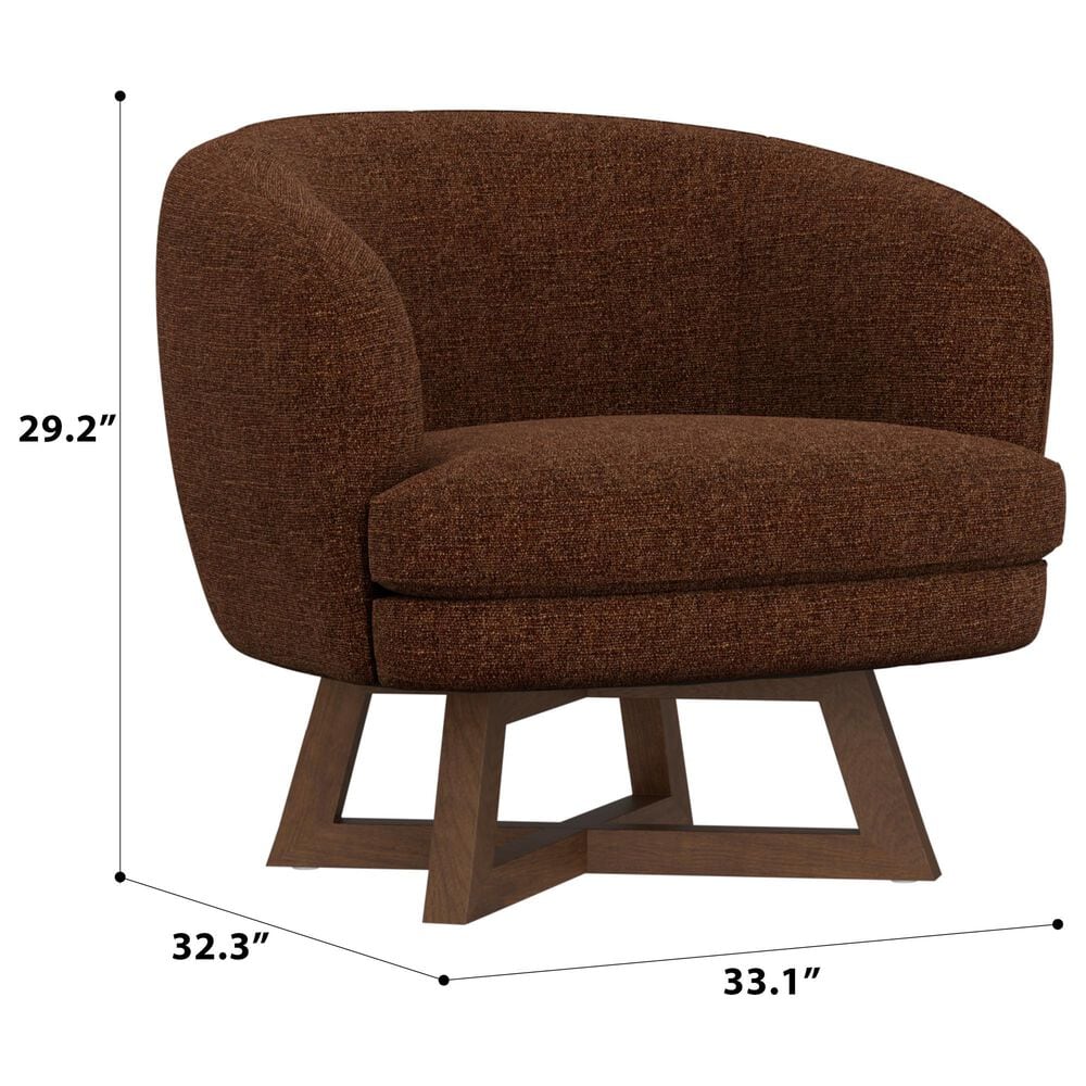 Golden Wave Furniture Moira Swivel Chair in Chili, , large