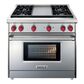 Wolf 36" Gas Range in Stainless Steel, , large
