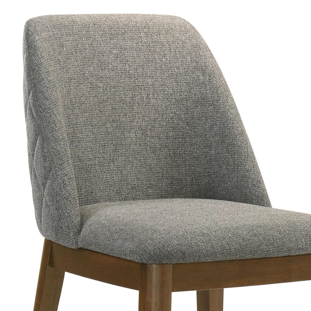 Coaster Franklin Side Chair with Grey Cushion in Dark Brown, , large