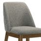 Coaster Franklin Side Chair with Grey Cushion in Dark Brown, , large