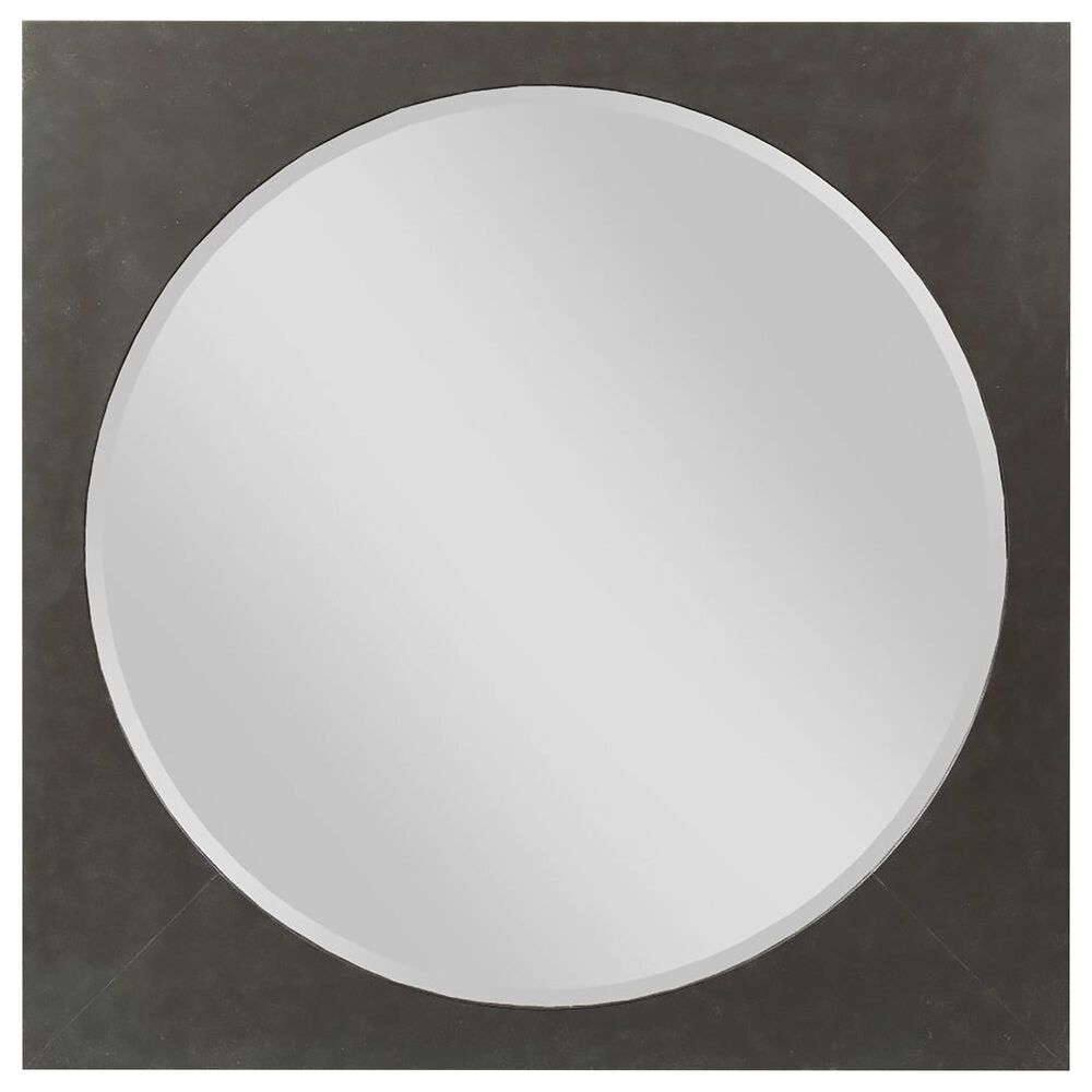 Kincaid Modern Forge Square Metal Bedroom Mirror, , large