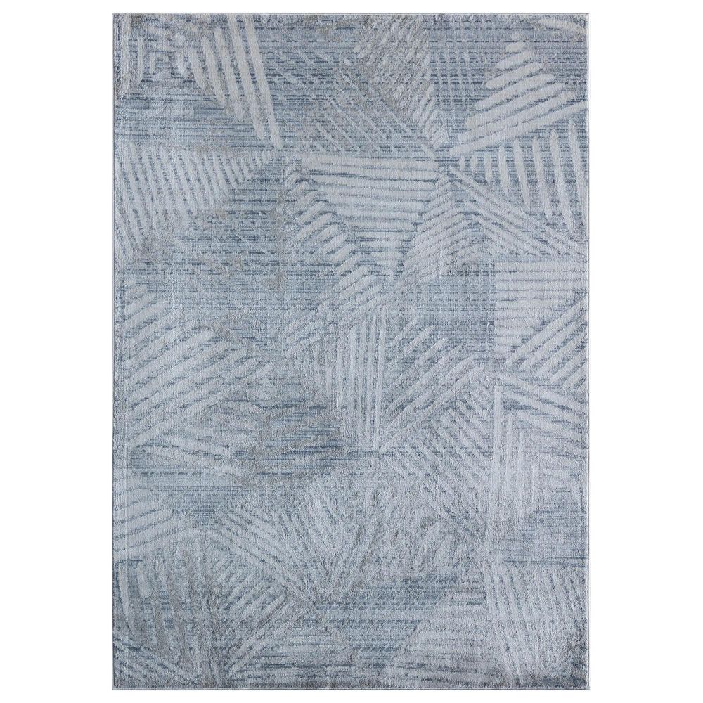 Rugs America Juliette Genesis 2"6" x 8" Gray and White Runner, , large
