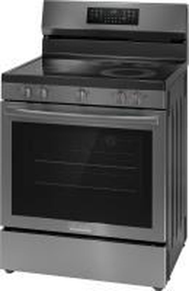 Frigidaire Gallery 30&quot; Rear Control Electric Range with Total Convection in Black Stainless Steel, , large