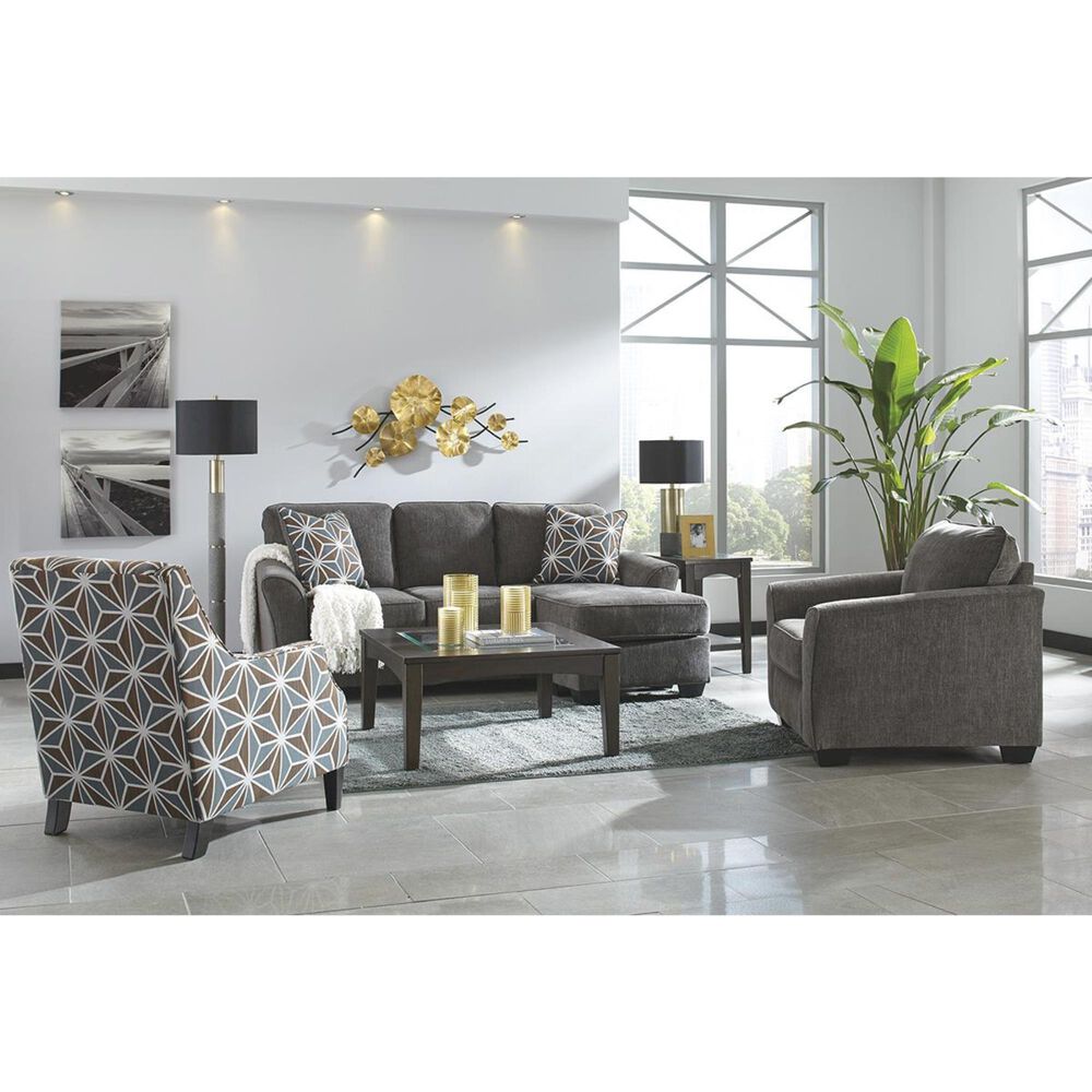Signature Design by Ashley Brise Right Facing Sofa Chaise in Gray, , large