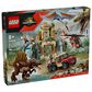 LEGO Jurassic World - Spinosaurus with Quetzalcoatlus Air Mission Building Set in Pearl Gold, Olive Green and Dark Orange, , large