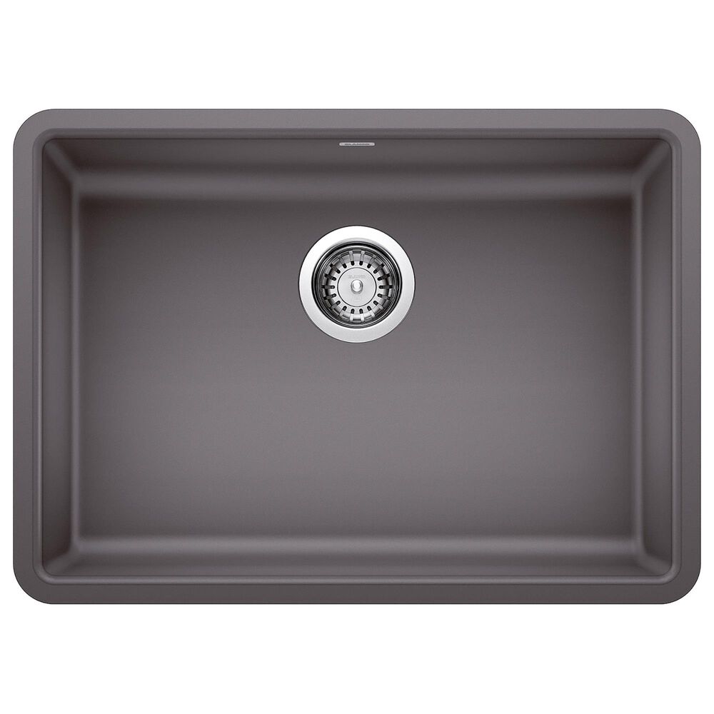 Blanco Precis 25" ADA Single Bowl Kitchen Sink in Cinder, , large