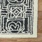 Amerr Berlin 9" x 13" Charcoal and White Area Rug, , large