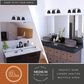 Vaxcel Barrington 3-Light Bathroom Vanity with Matte Black Shades in Chrome, , large