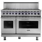 Viking Range 48" Freestanding Dual Fuel Range with 8 Burners in Stainless Steel, , large