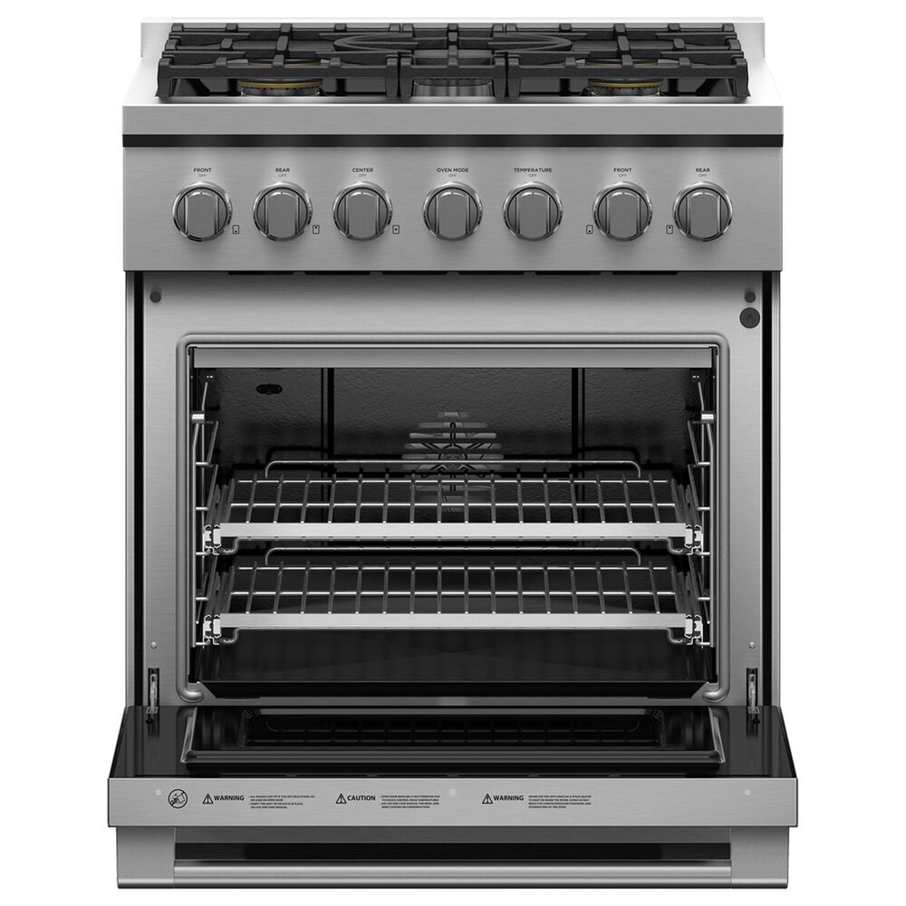 Fisher &amp; Paykel 30&quot; Freestanding Natural Gas Range with 5 Burners in Stainless Steel, , large