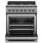 Fisher & Paykel 30" Freestanding Natural Gas Range with 5 Burners in Stainless Steel, , large