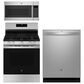 GE Appliances 3-Piece Kitchen Package with 30" Gas Range and 1.9 Cu. Ft. Microwave Oven in Stainless Steel, , large