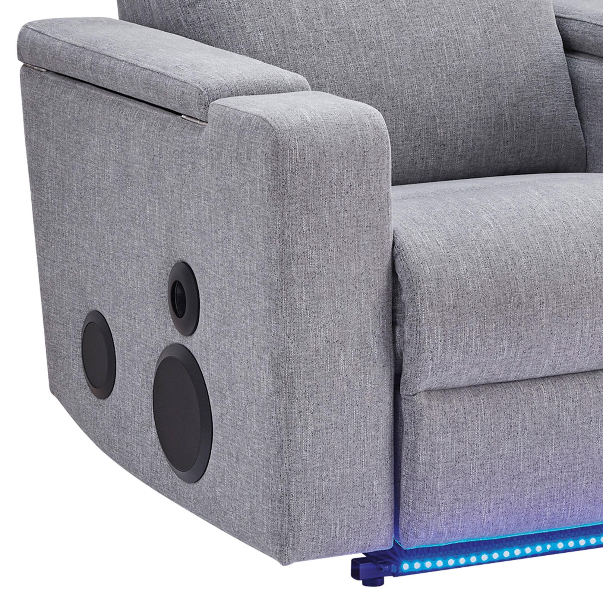 Ashley Pineland Power Glider Recliner in Pewter