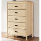 Ashley Cabinella 5-Drawer Chest in Tan, , large