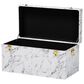 Baxton Studio Brenta Lift-Top Storage Trunk in White and Grey, , large