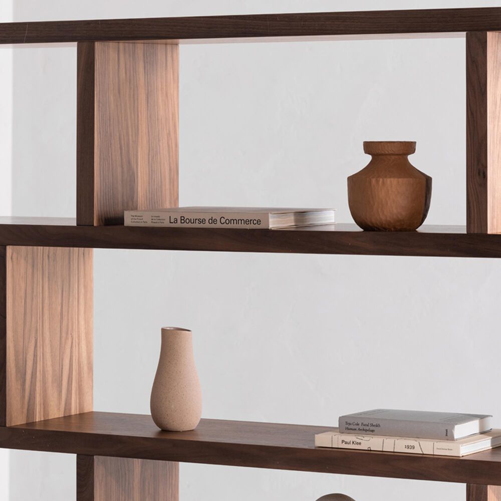 Moe&#39;s Home Collection Miri 12-Shelf Bookcase in Brown, , large