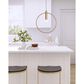 Zuo Modern Irenza Ceiling Lamp in Brass, , large