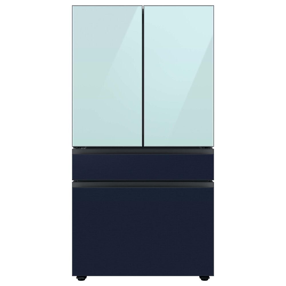 Samsung Bespoke Bespoke 4-Door French Door Refrigerator Top Panel in Morning Blue Glass, , large
