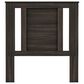 Lemoore Essential Twin Panel Headboard with Side in Grey Walnut, , large
