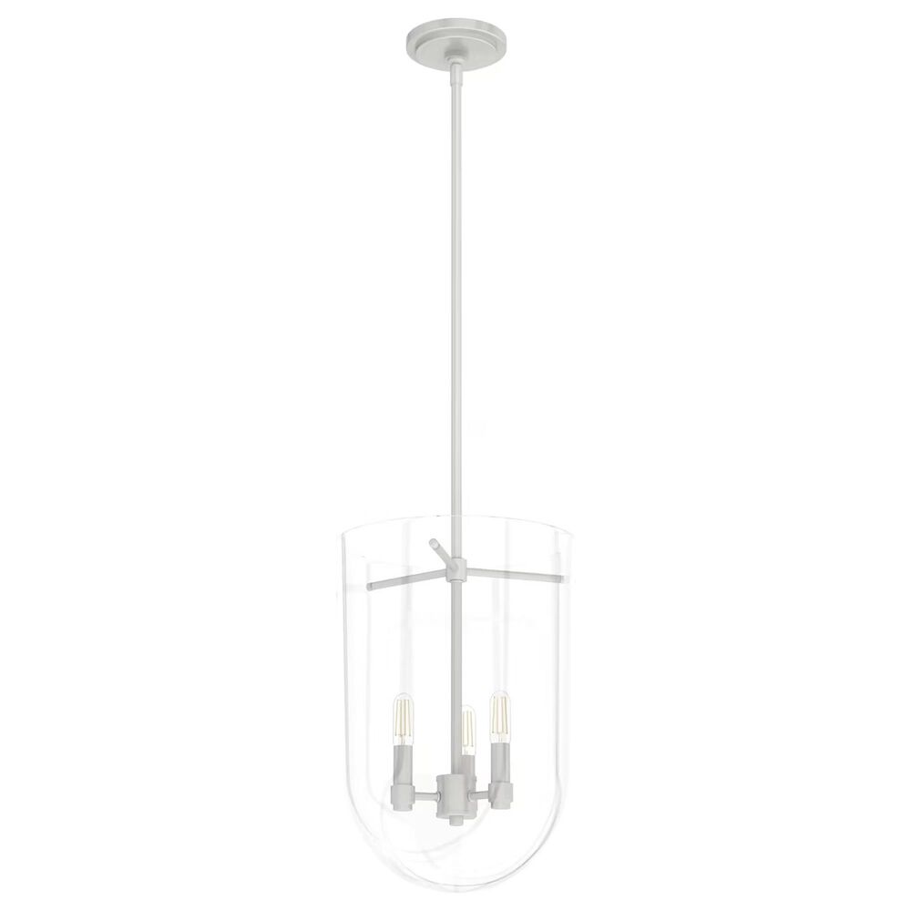 Hunter Sacha 3-Light Cloche Pendant in Brushed Nickel, , large