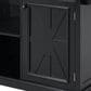 HOMLUX 54.9" Kitchen Island with Drop Leaf in Black and Brown, , large