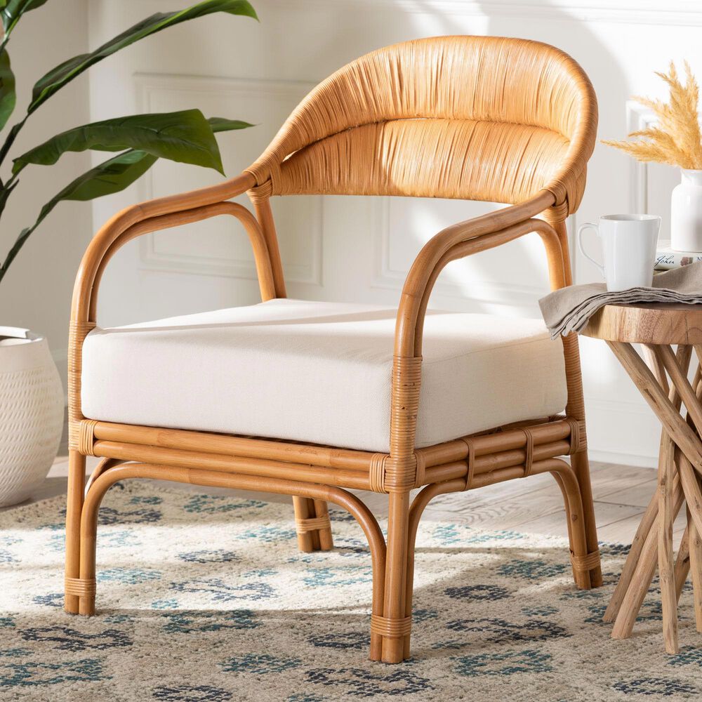 Baxton Studio Marisa Arm Chair in Neutral, , large
