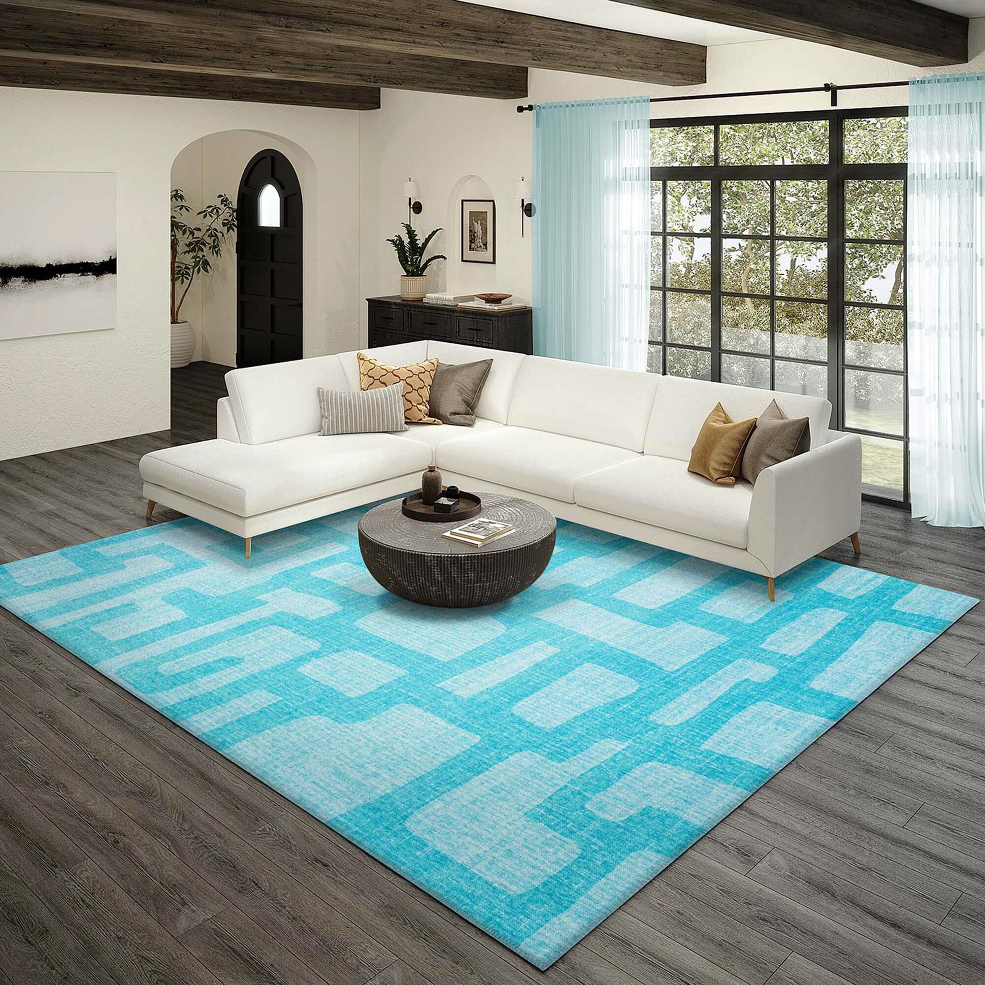 Robins egg blue 2025 sofa