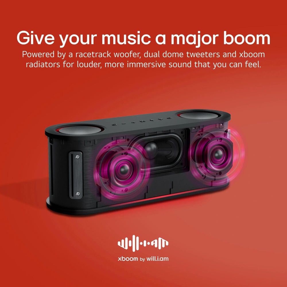 LG Xboom Bounce Bluetooth Speaker in Black, , large