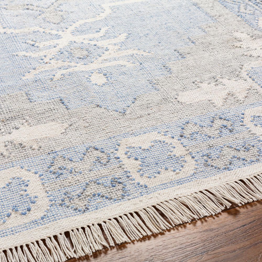 Surya Bursa 2&#39; x 3&#39; Light Blue, Cream, Gray and Black Area Rug, , large