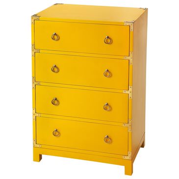Butler Ardennes Modern Farmhouse Accent Chest in Yellow, , large