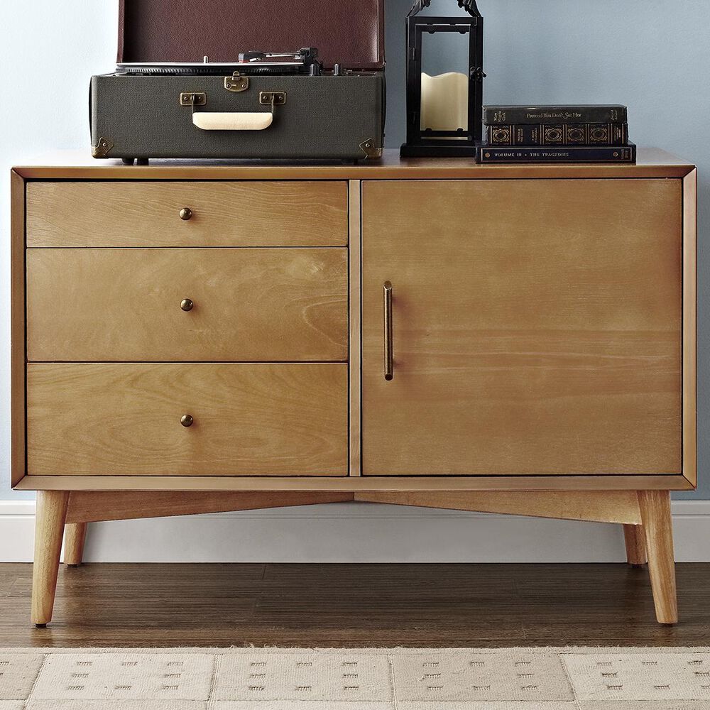 Crosley Furniture Landon Media Console In Acorn