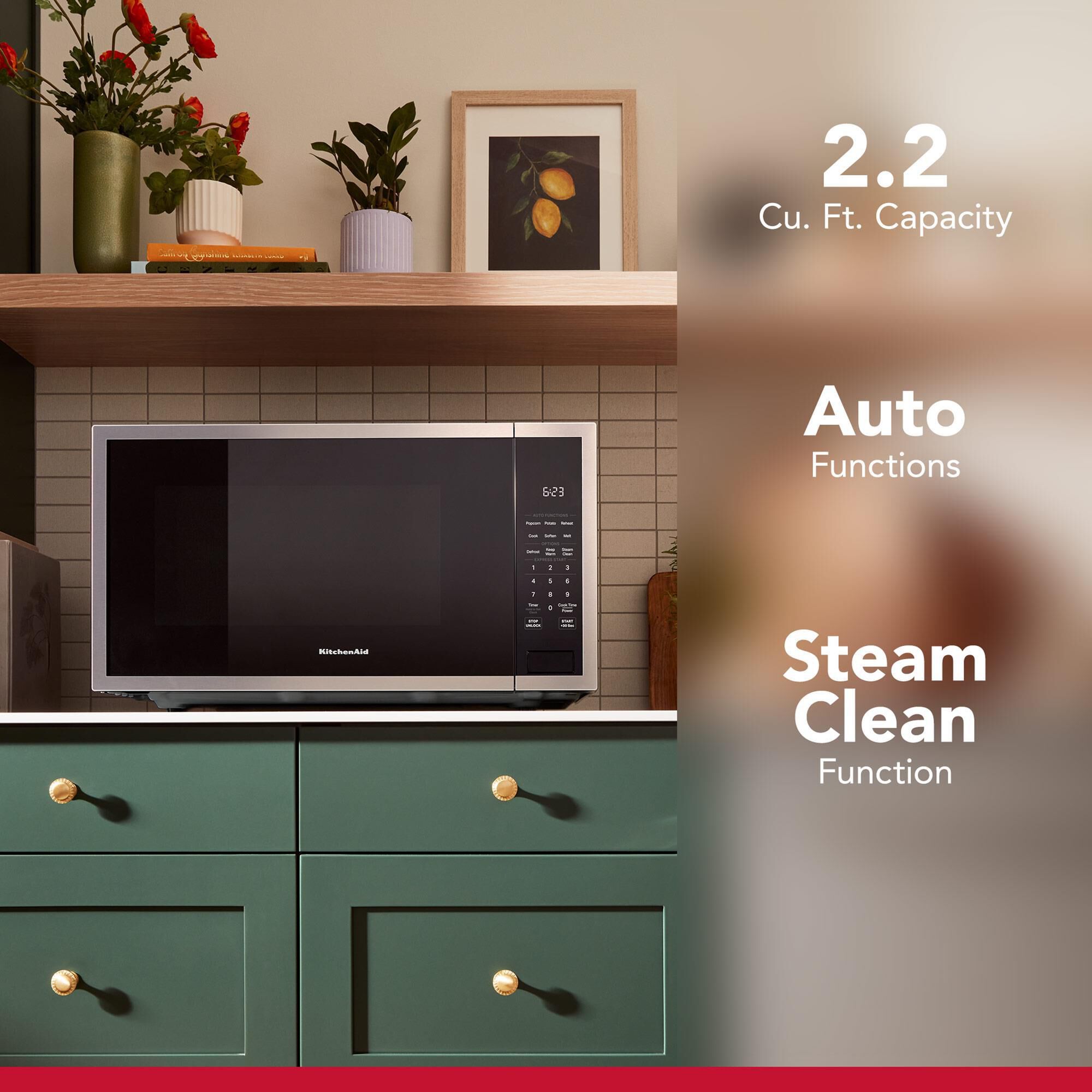 KitchenAid 2.2 Cu. Ft. Countertop Microwave in Stainless Steel