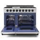 THOR KITCHEN Gordon Ramsay 6.8 Cu. Ft. 48" Professional Natural Gas Range with Black Handle Kit in Stainless Steel, , large