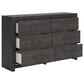 Ashley Hollivern 6-Drawer Dresser in Dark Gray, , large