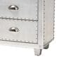 Baxton Studio Davet 2-Drawer End Table in Silver, , large