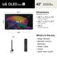 LG 42" Class C6 Series 4K OLED evo AI - Smart TV with 3.1.1 Channel Soundbar System in Black, , large