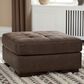 Ashley Maderla Oversized Accent Ottoman in Walnut Brown, , large