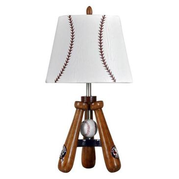 Flair Industries Accent Lamp and with Bat and Ball Stand in Oak, , large