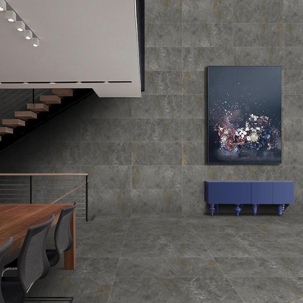 Emser Milestone Gray 24" x 47" Porcelain Tile, , large